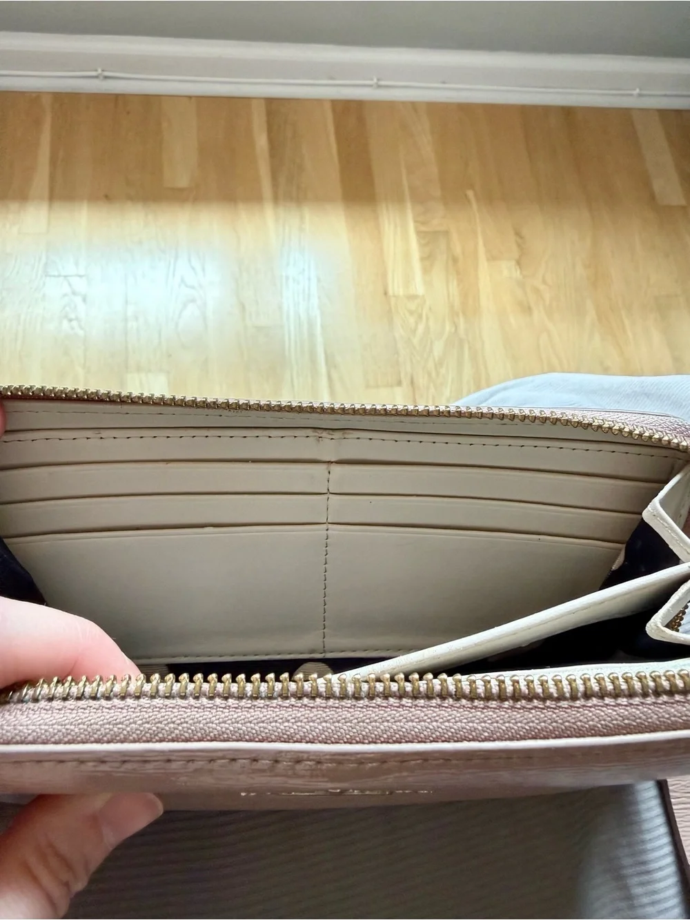 Kate Spade New York Patent Leather Zip Around Wallet